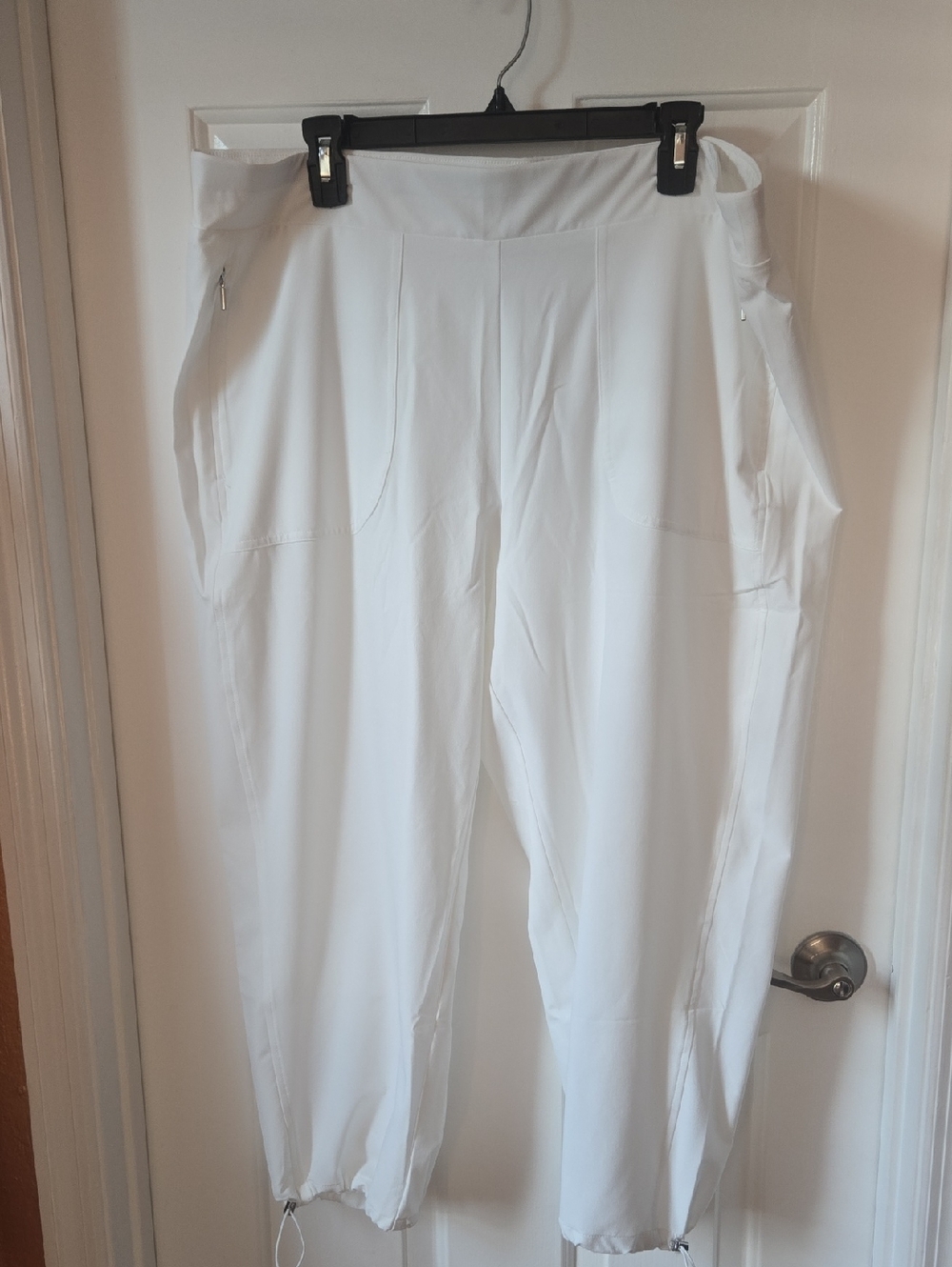 Chico's White Drawstring Waist Pants